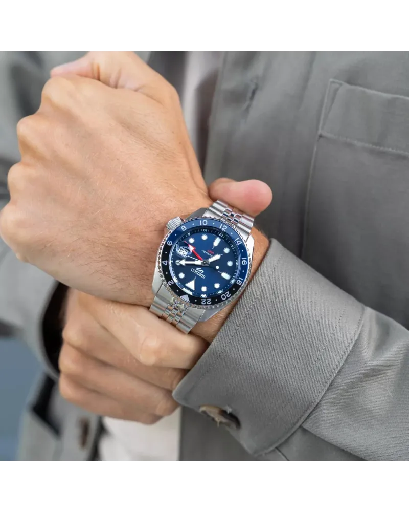ZEGAREK MĘSKI SEIKO 5 SPORTS SSK003K1 GMT AUTOMAT WR100 + BOX ZEGAREK MĘSKI SEIKO 5 SPORTS SSK003K1 GMT AUTOMAT WR100 + BOX