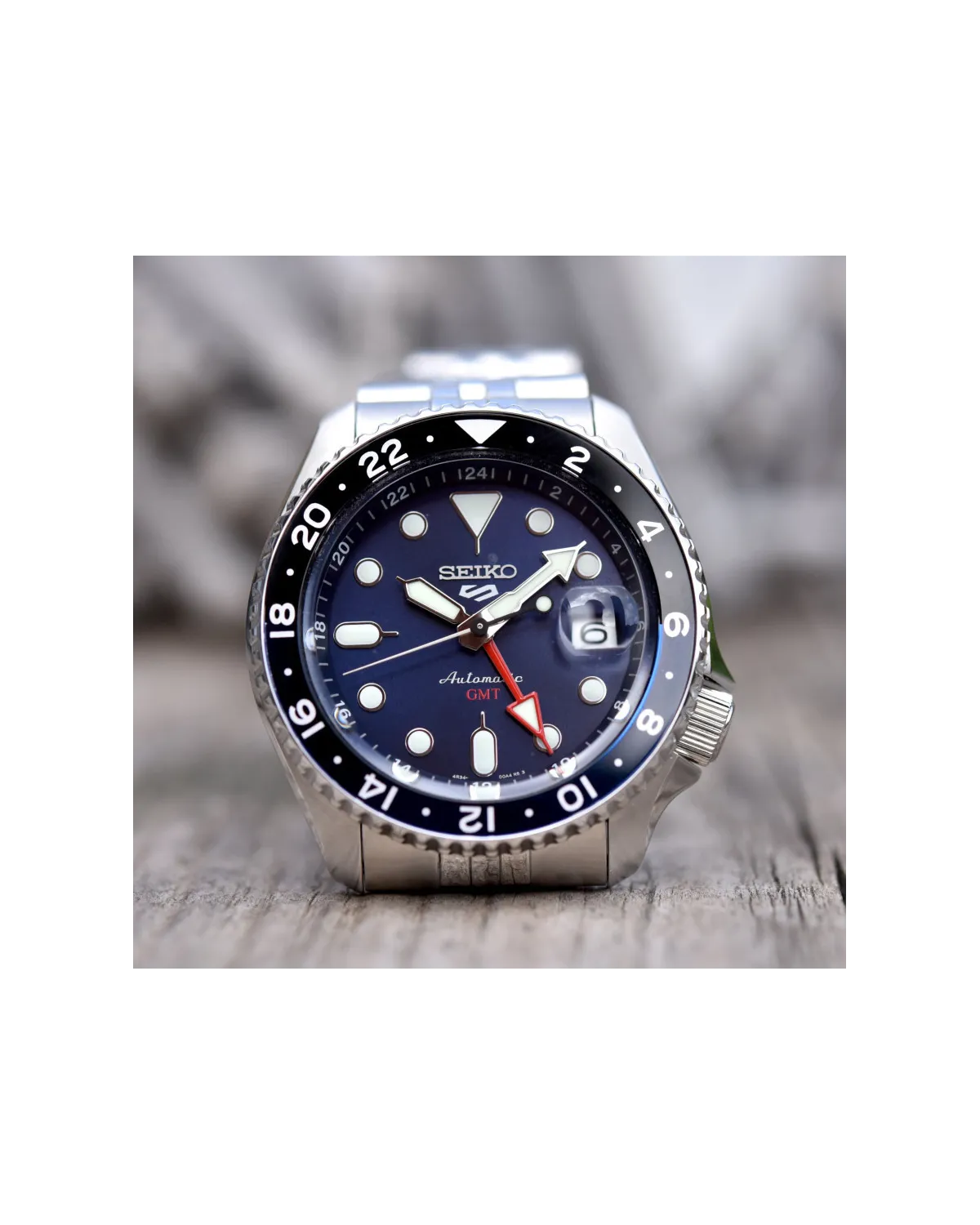 ZEGAREK MĘSKI SEIKO 5 SPORTS SSK003K1 GMT AUTOMAT WR100 + BOX ZEGAREK MĘSKI SEIKO 5 SPORTS SSK003K1 GMT AUTOMAT WR100 + BOX