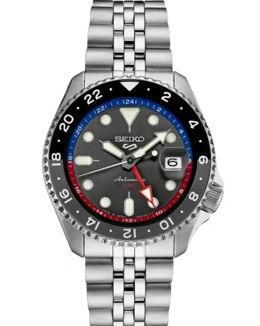 ZEGAREK MĘSKI SEIKO 5 SPORTS SSK019K1 GMT AUTOMAT + BOX