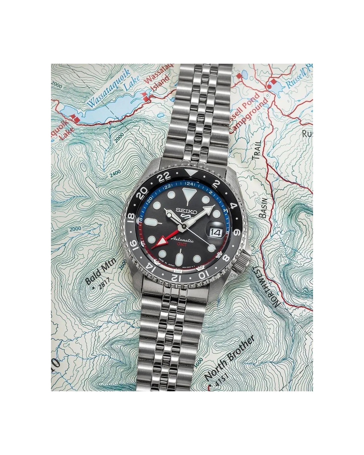 ZEGAREK MĘSKI SEIKO 5 SPORTS SSK019K1 GMT AUTOMAT + BOX ZEGAREK MĘSKI SEIKO 5 SPORTS SSK019K1 GMT AUTOMAT + BOX