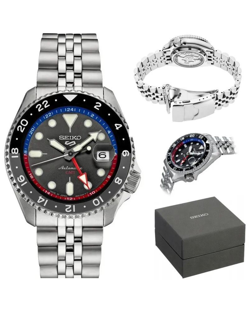 ZEGAREK MĘSKI SEIKO 5 SPORTS SSK019K1 GMT AUTOMAT + BOX ZEGAREK MĘSKI SEIKO 5 SPORTS SSK019K1 GMT AUTOMAT + BOX