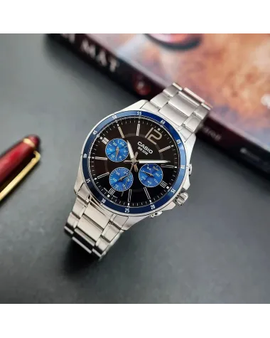 ZEGAREK MĘSKI CASIO MTP-1374D-2AV (zd063c) + BOX