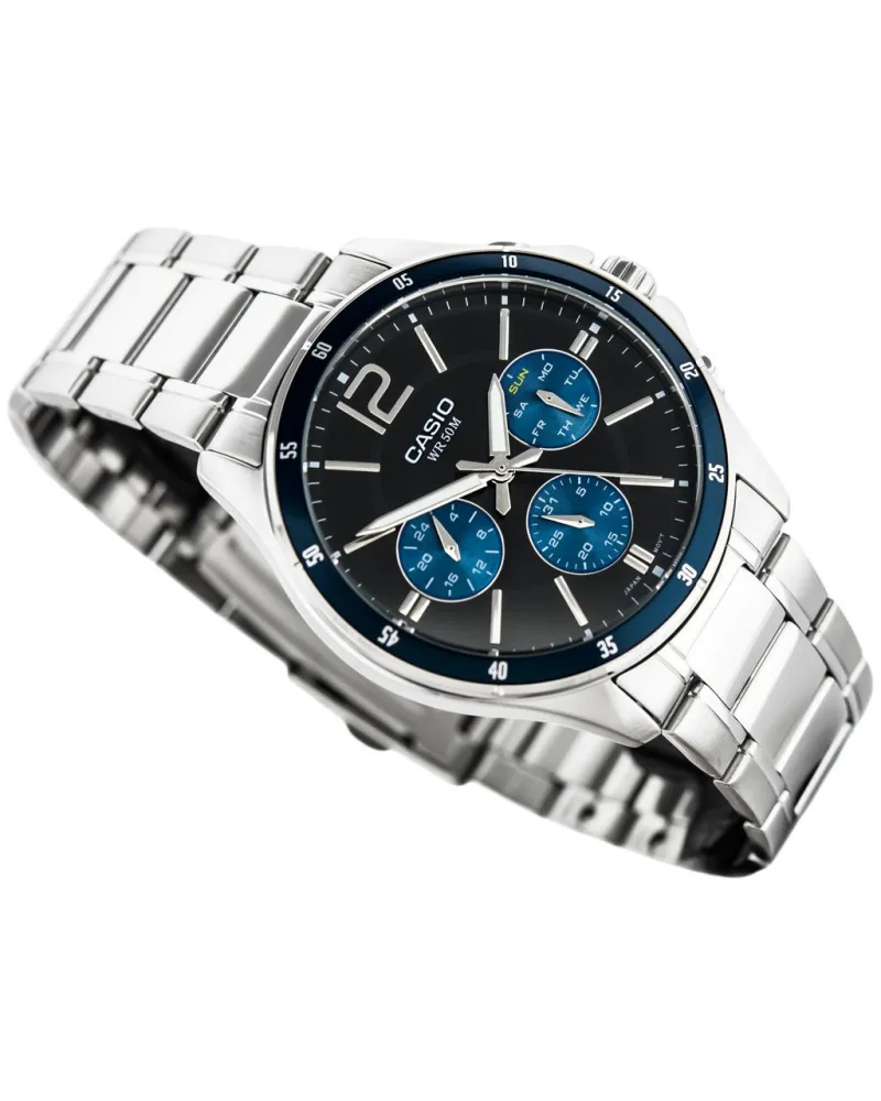 ZEGAREK MĘSKI CASIO MTP-1374D-2AV (zd063c) + BOX