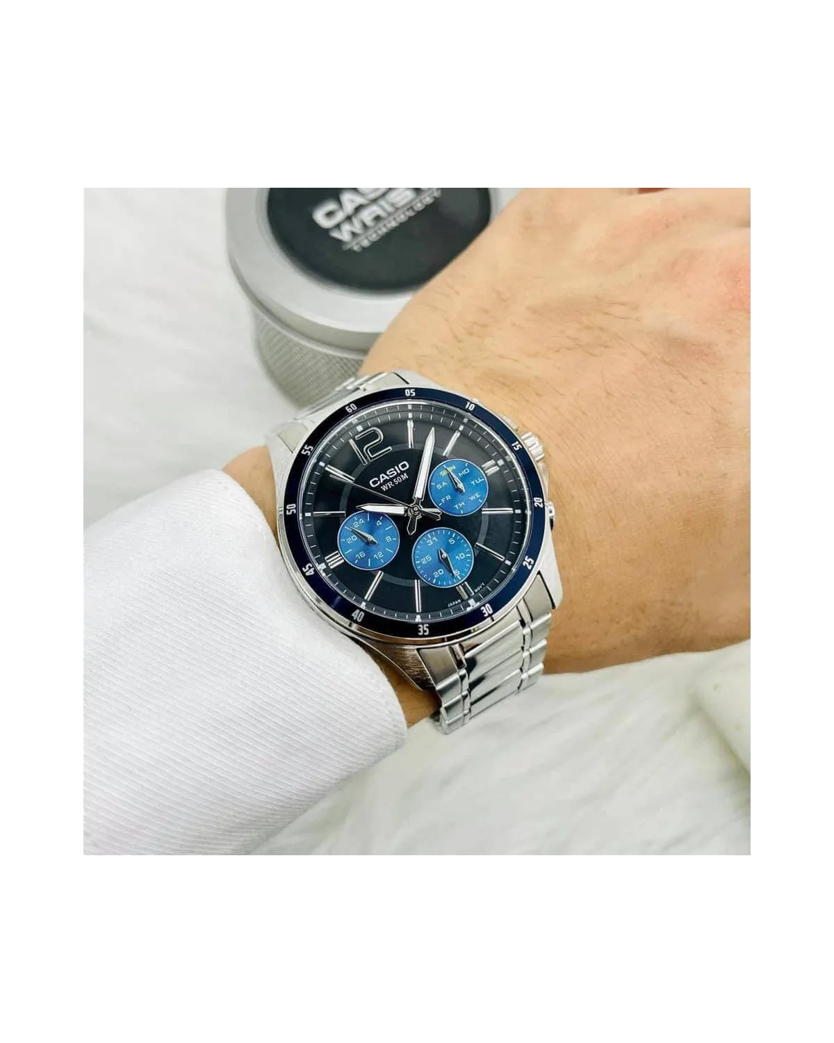 ZEGAREK MĘSKI CASIO MTP-1374D-2AV (zd063c) + BOX