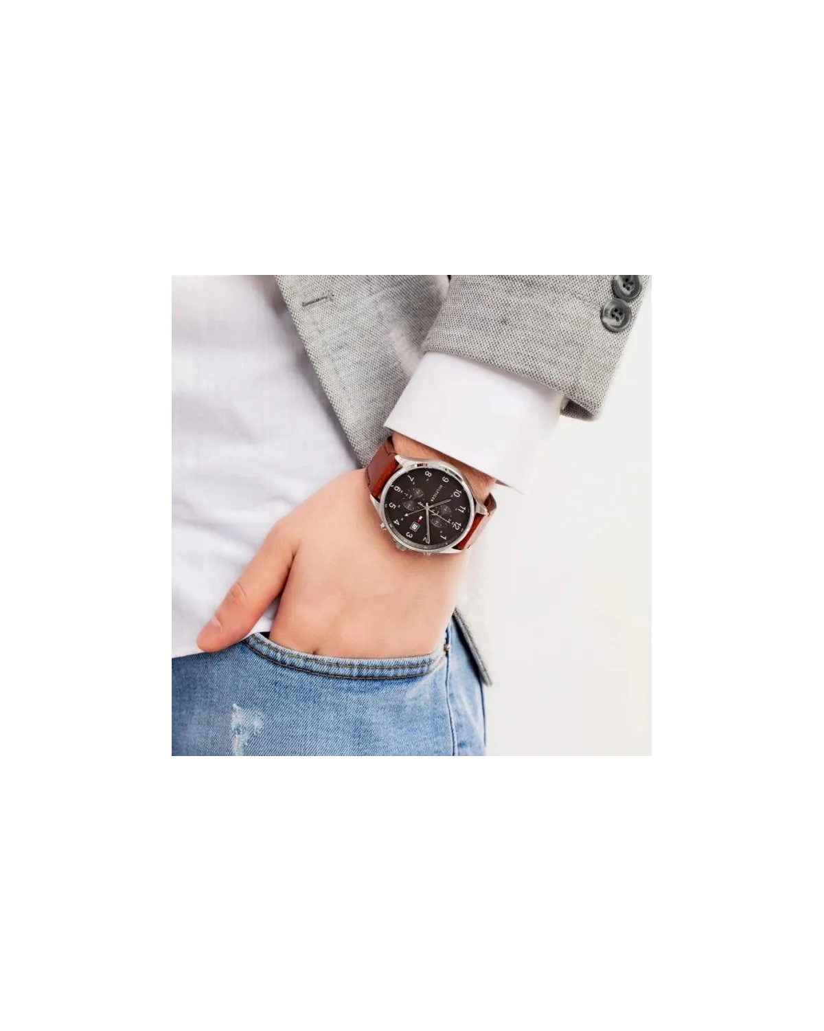ZEGAREK MĘSKI TOMMY HILFIGER 1791710 WEST + BOX