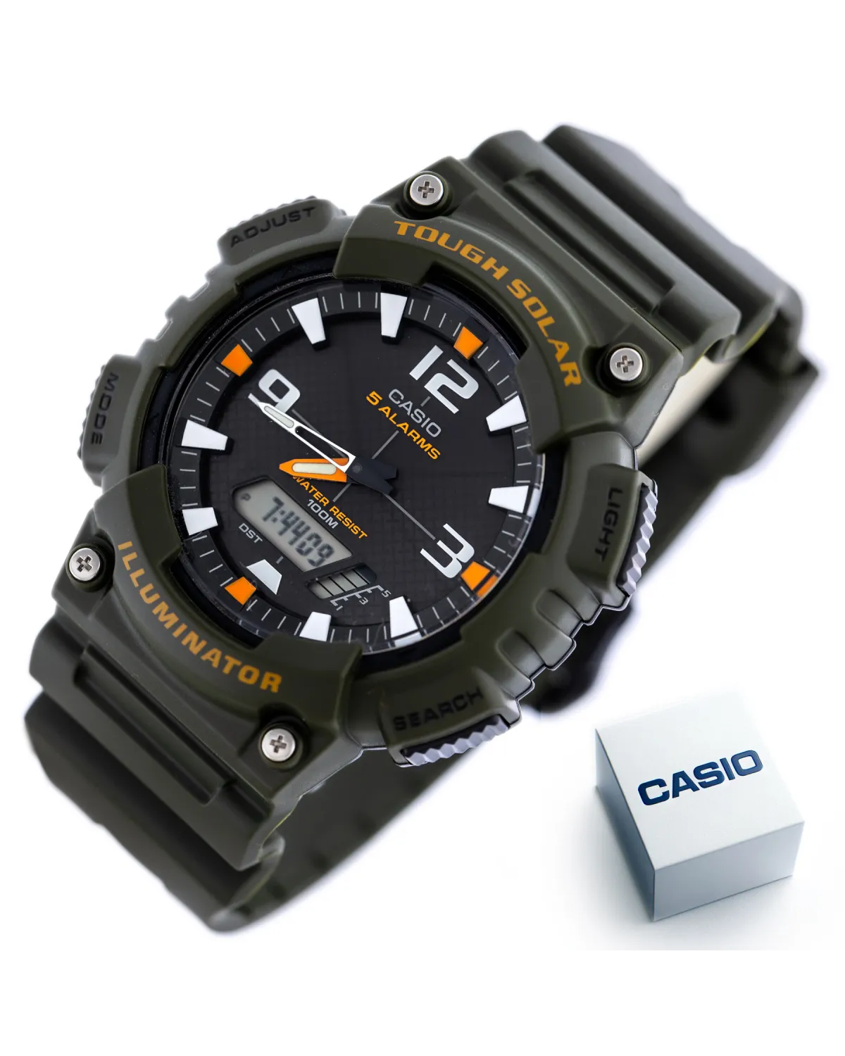 ZEGAREK MĘSKI CASIO AQ-S810W-3AV (zd044k) - SOLAR POWERED + BOX ZEGAREK MĘSKI CASIO AQ-S810W-3AV (zd044k) - SOLAR POWERED + BOX