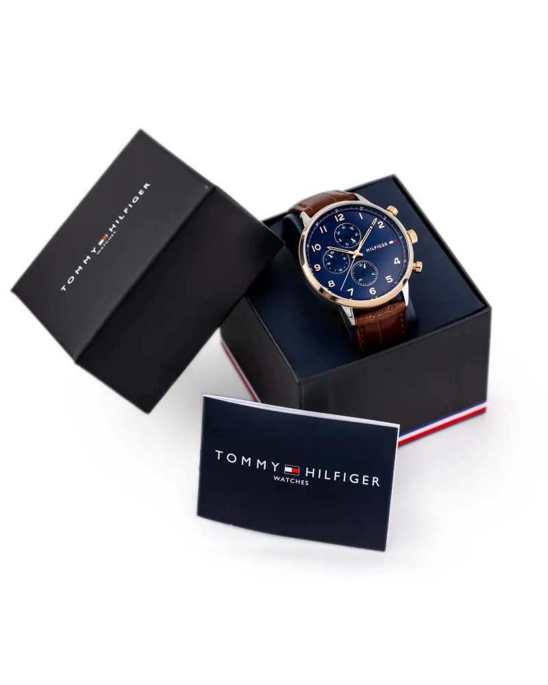 ZEGAREK MĘSKI TOMMY HILFIGER LEONARD 1791987 (zf089b) + BOX ZEGAREK MĘSKI TOMMY HILFIGER LEONARD 1791987 (zf089b) + BOX