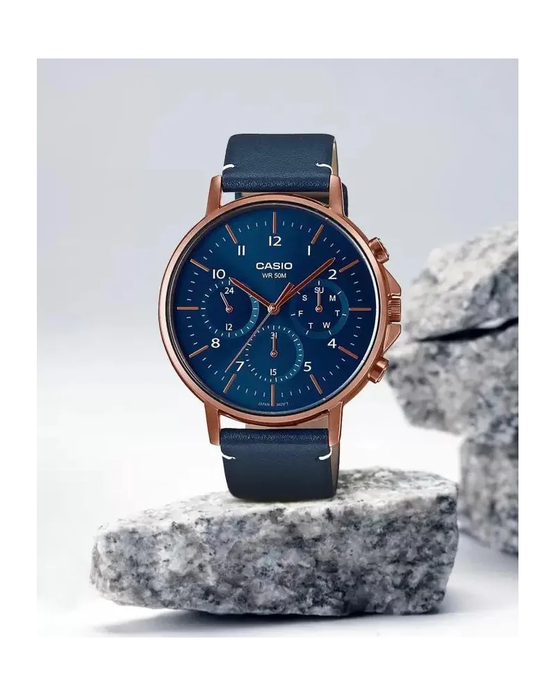 ZEGAREK MĘSKI CASIO MTP-E321RL-2A (zd190a) + BOX