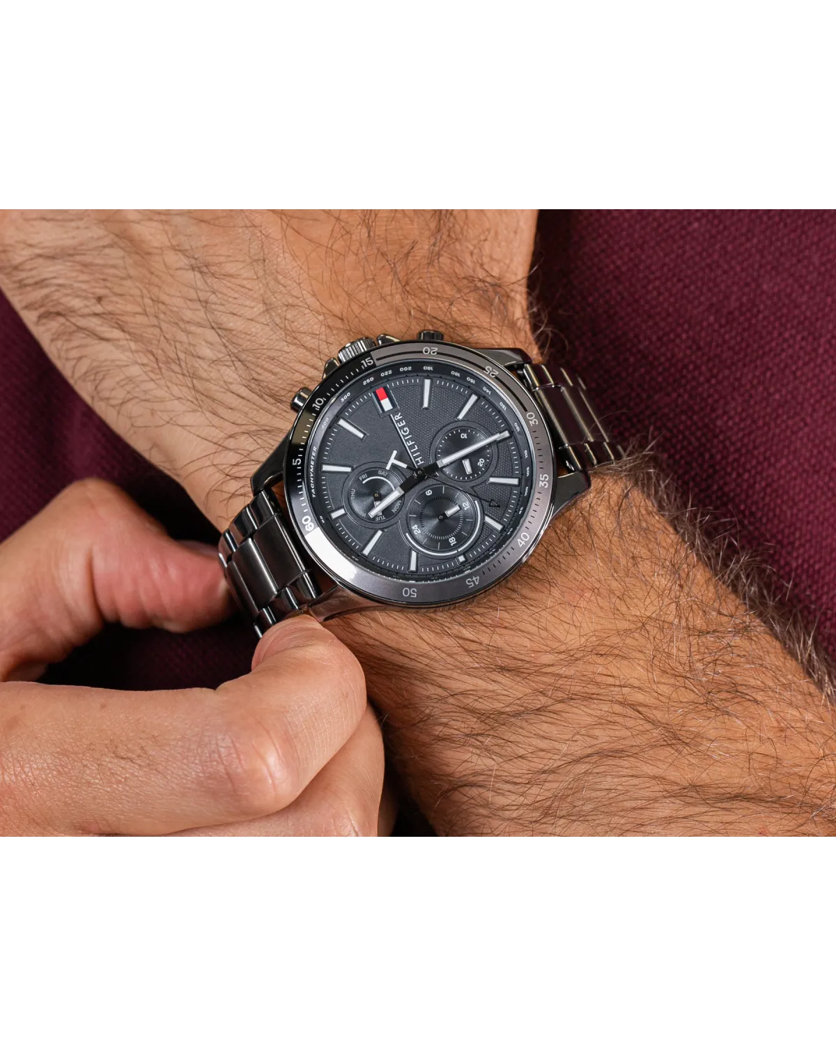 ZEGAREK MĘSKI TOMMY HILFIGER 1791719 BANK (zf022c)