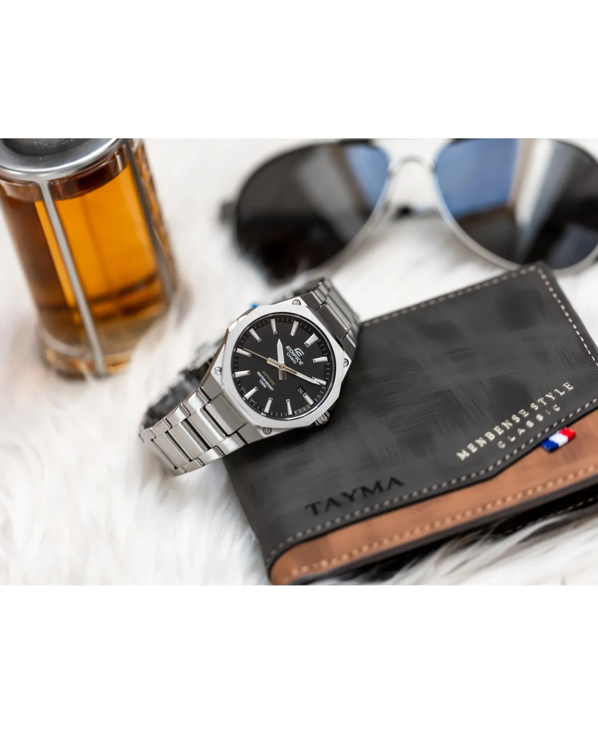 Zegarek Męski Casio EFR-S108D-1A Edifice Classic Sapphire + BOX