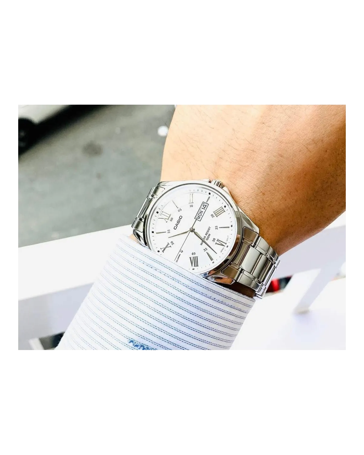 ZEGAREK MĘSKI CASIO MTP-1384D-7A (zd108a) + BOX