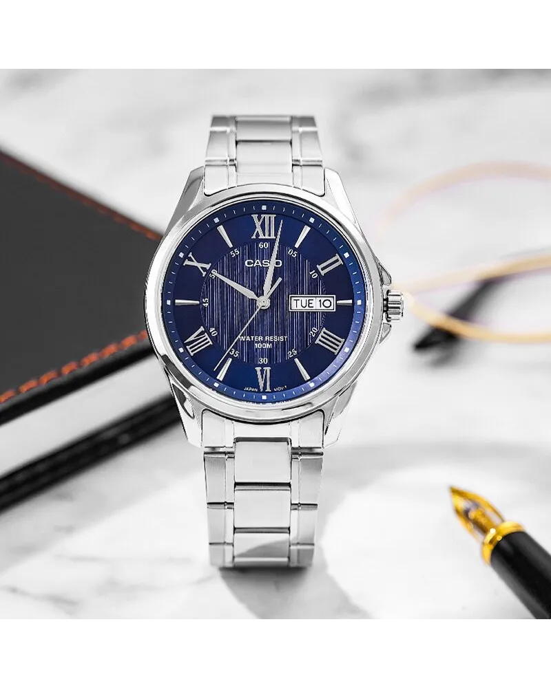 ZEGAREK MĘSKI CASIO MTP-1384D-2A + BOX