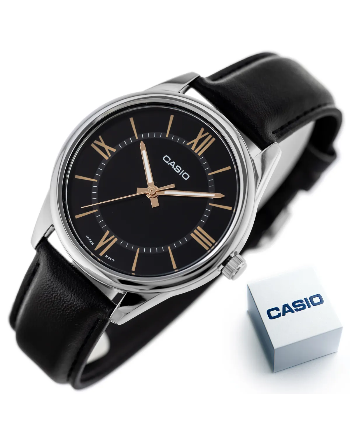 ZEGAREK MĘSKI CASIO MTP-V005L-1B5 +  BOX (zd225b)
