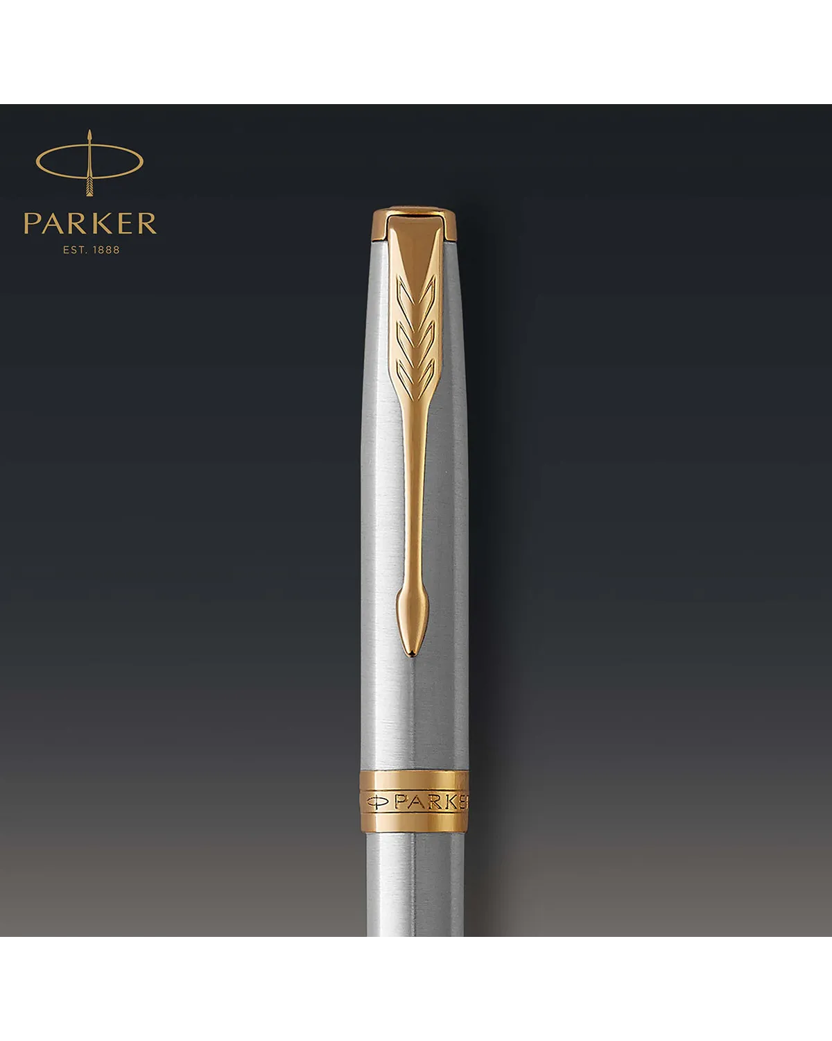 Długopis + Pi&oacute;ro Parker Sonnet Stalowy GT (1931507/1)