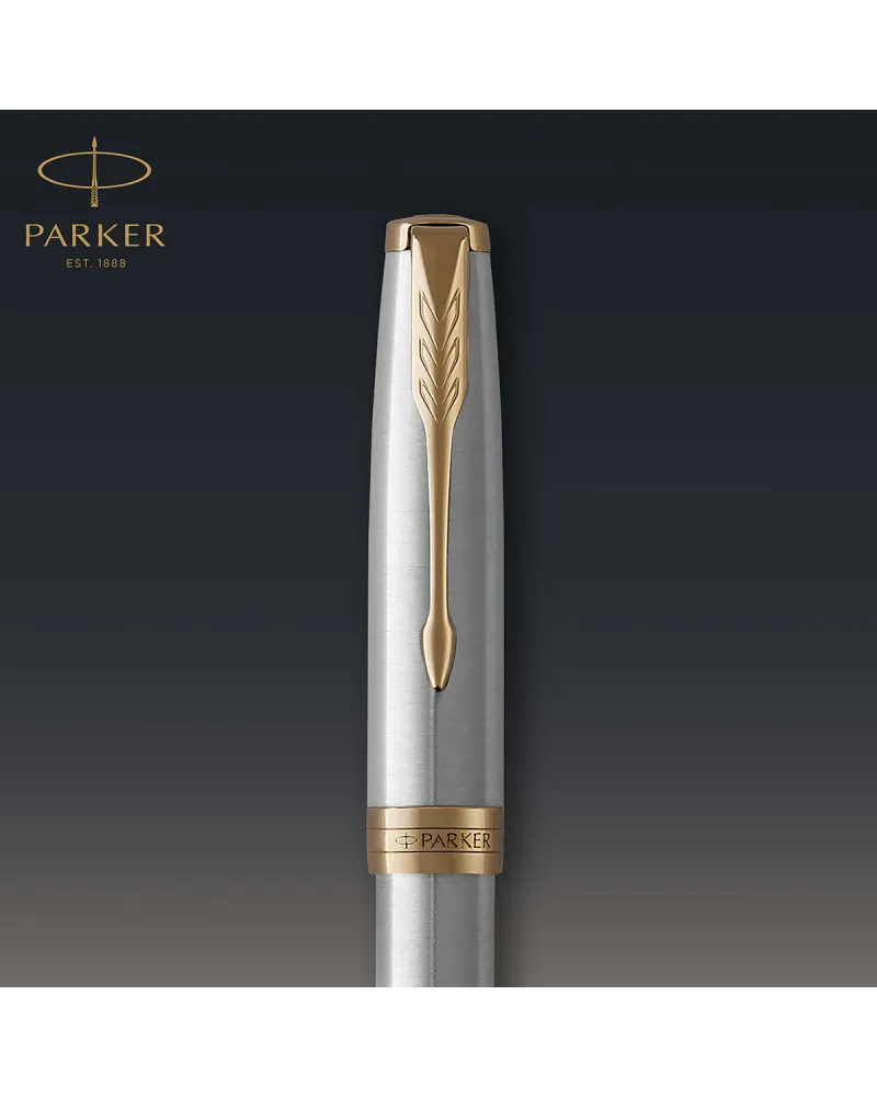 Długopis + Pi&oacute;ro Parker Sonnet Stalowy GT (1931507/1)