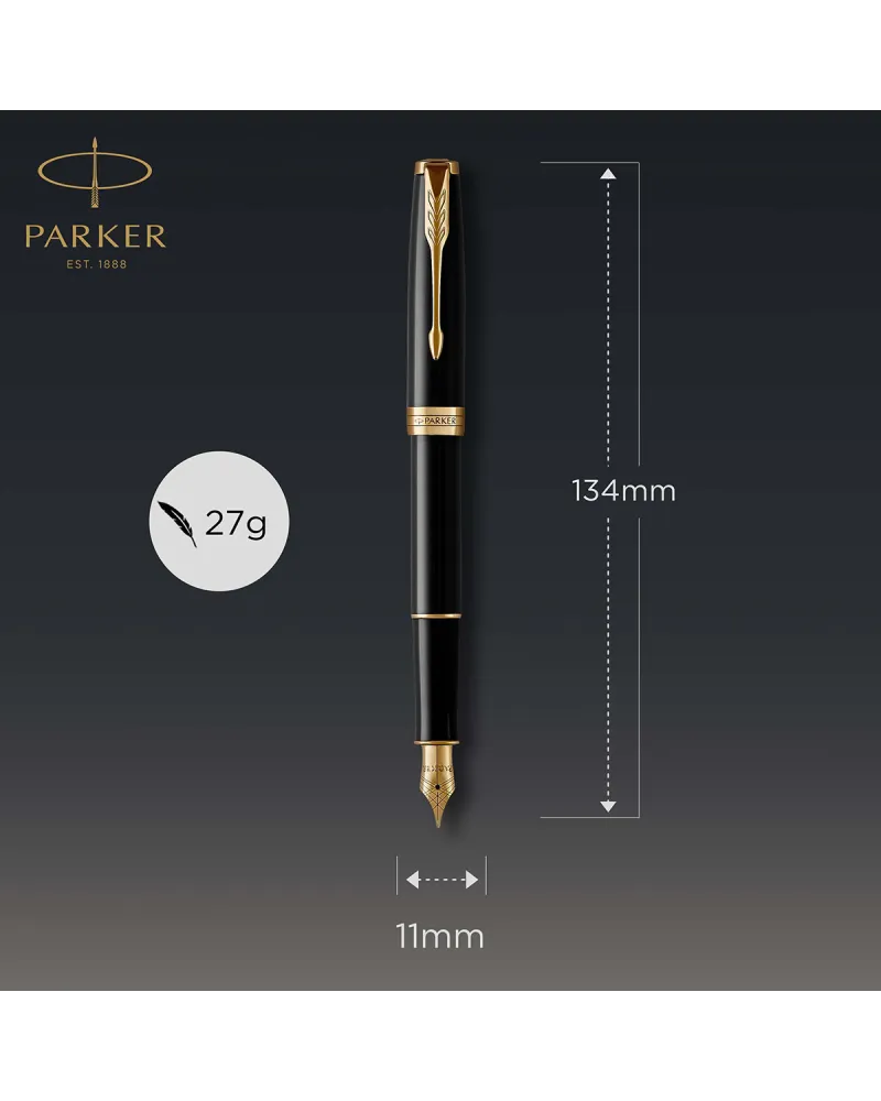 Pióro wieczne Parker Sonnet Czarne GT w Pudełku z Etui (1931495/5) Pióro wieczne Parker Sonnet Czarne GT w Pudełku z Etui (1931495/5)