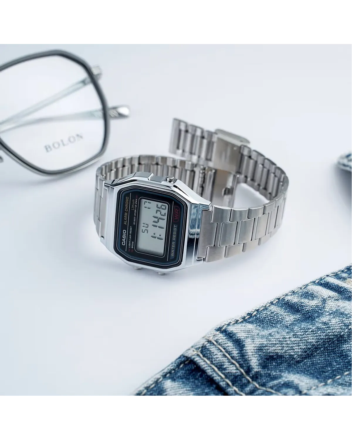 ZEGAREK MĘSKI CASIO A158WA-1D VINTAGE RETRO + BOX
