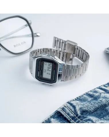 ZEGAREK MĘSKI CASIO A158WA-1D VINTAGE RETRO + BOX