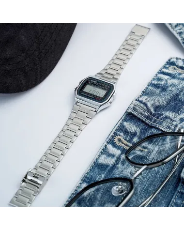 ZEGAREK MĘSKI CASIO A158WA-1D VINTAGE RETRO + BOX