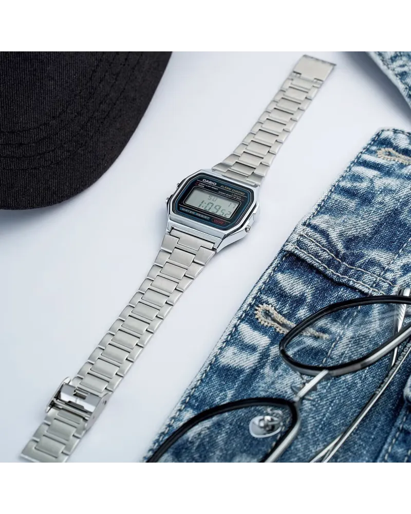 ZEGAREK MĘSKI CASIO A158WA-1D VINTAGE RETRO + BOX