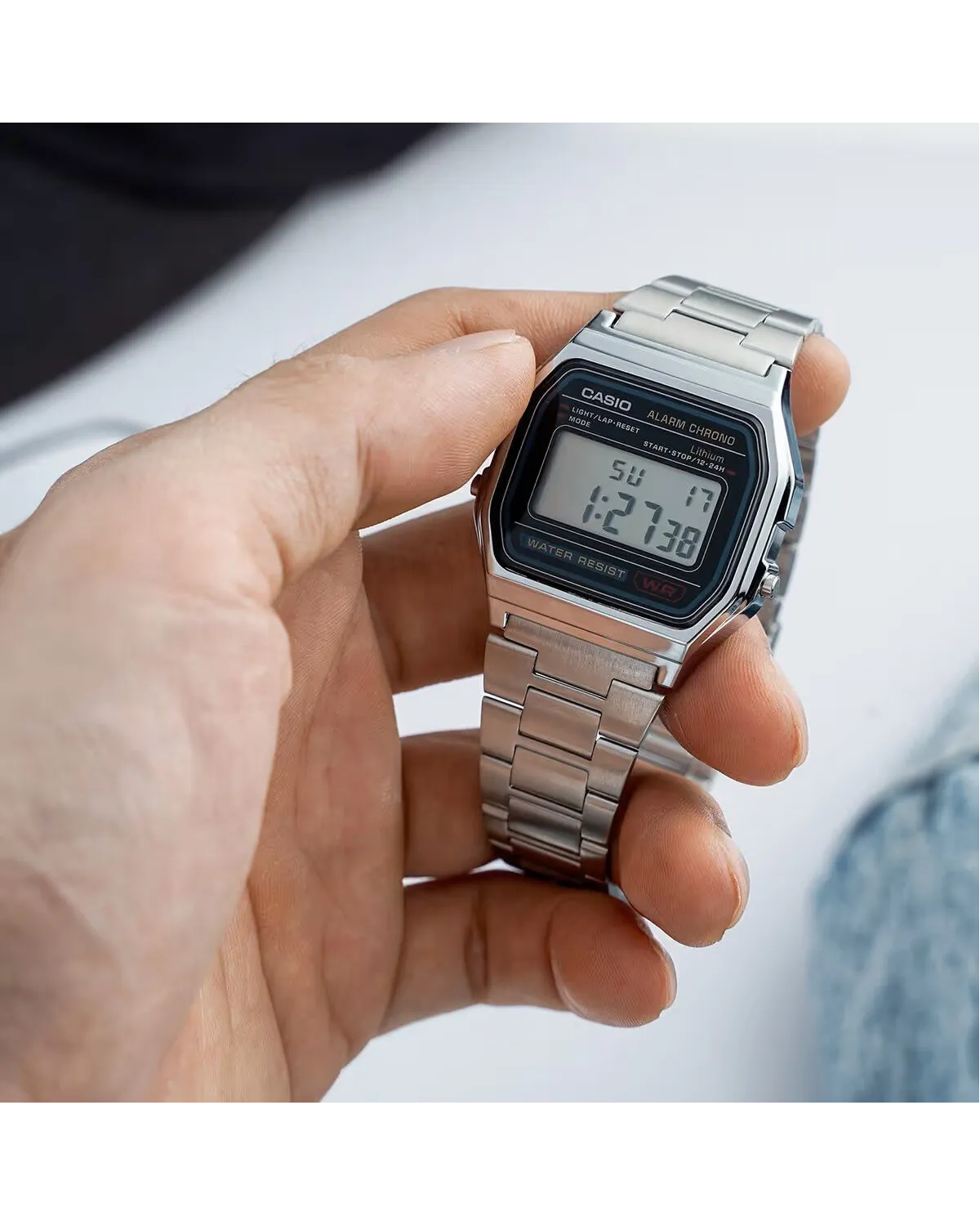 ZEGAREK MĘSKI CASIO A158WA-1D VINTAGE RETRO + BOX