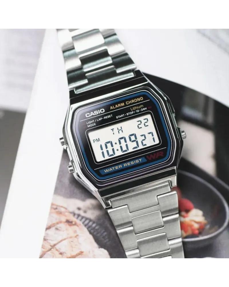 ZEGAREK MĘSKI CASIO A158WA-1D VINTAGE RETRO + BOX