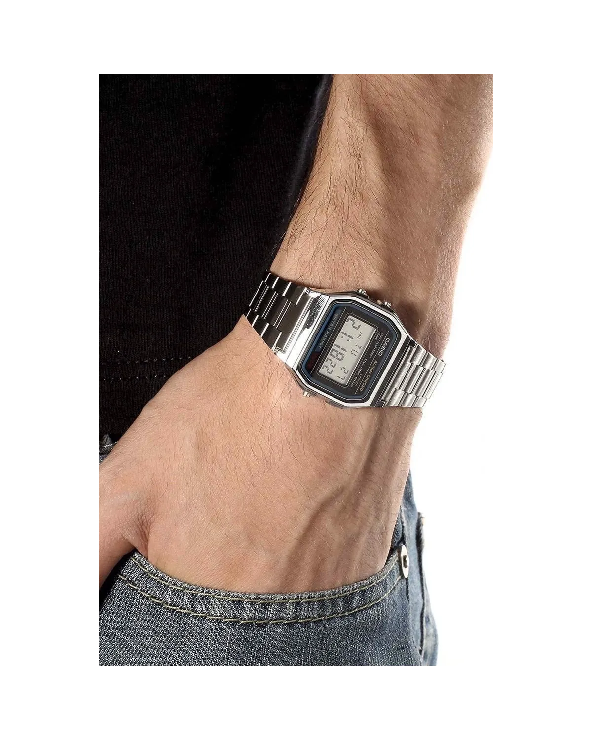 ZEGAREK MĘSKI CASIO A158WA-1D VINTAGE RETRO + BOX