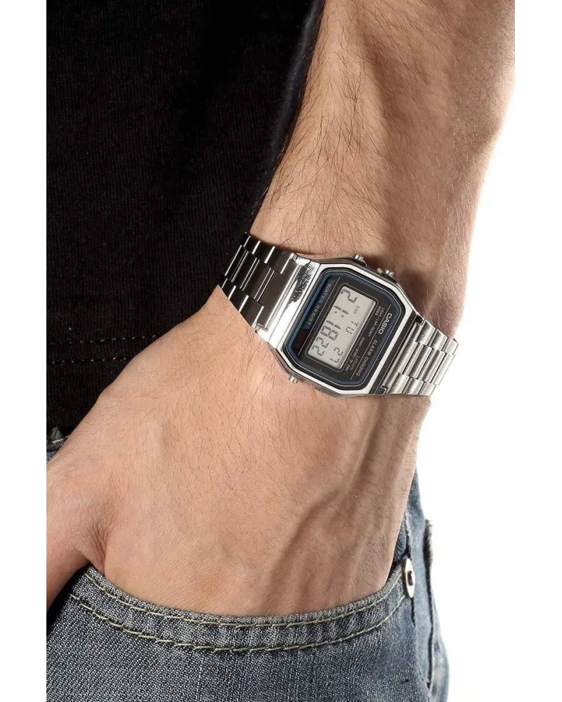 ZEGAREK MĘSKI CASIO A158WA-1D VINTAGE RETRO + BOX