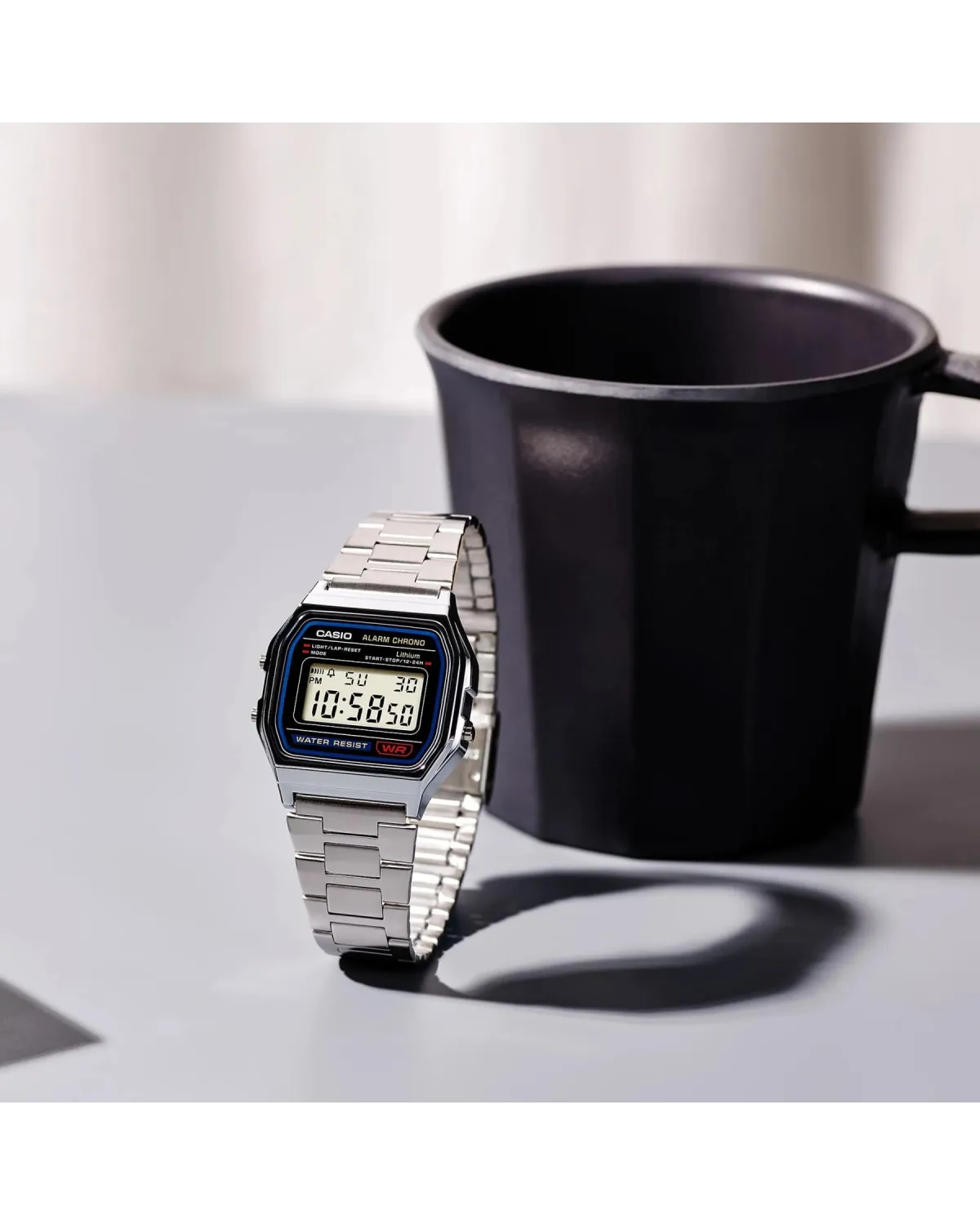 ZEGAREK MĘSKI CASIO A158WA-1D VINTAGE RETRO + BOX