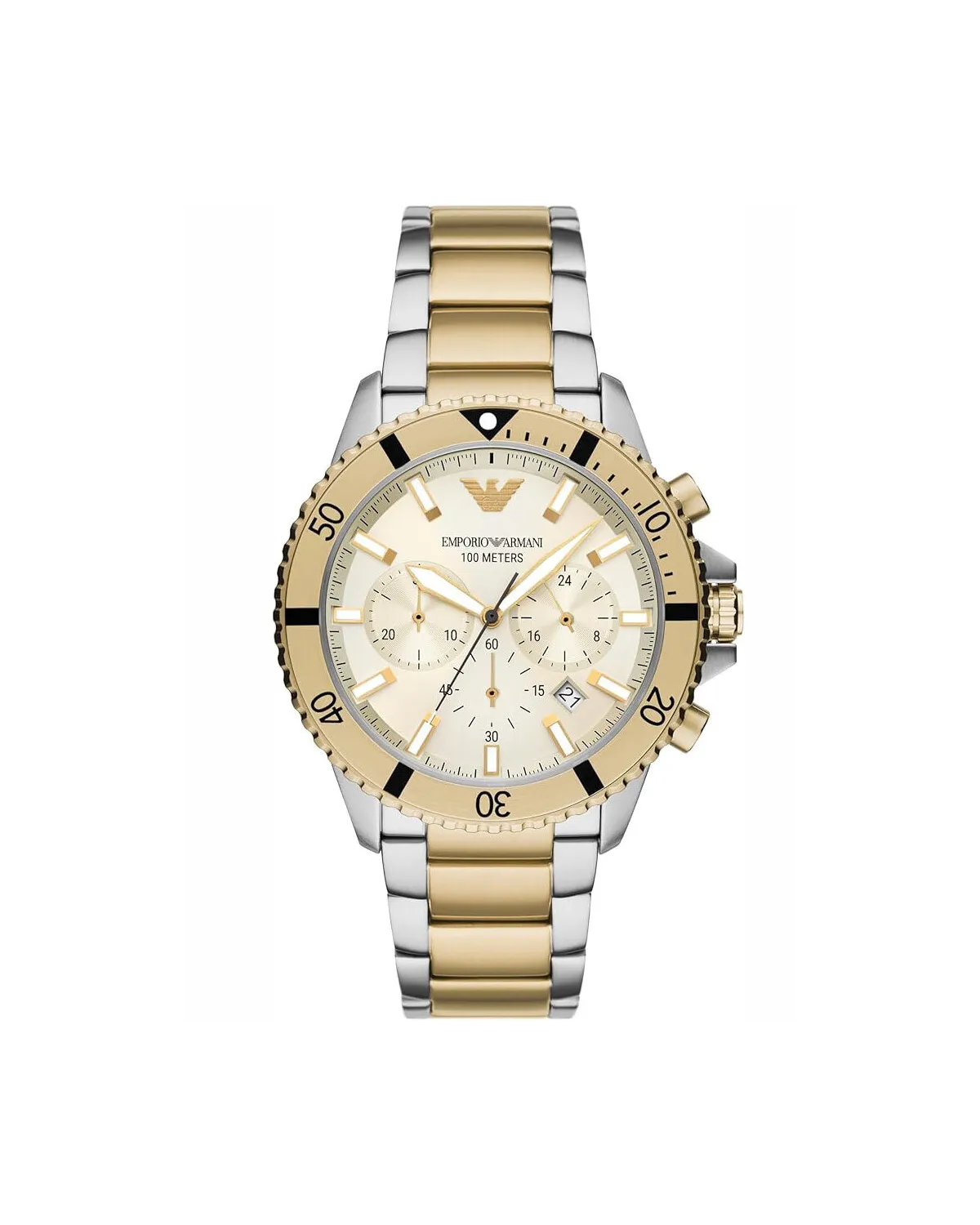 ZEGAREK MĘSKI EMPORIO ARMANI AR11606 Two-Tone Chronograph + BOX