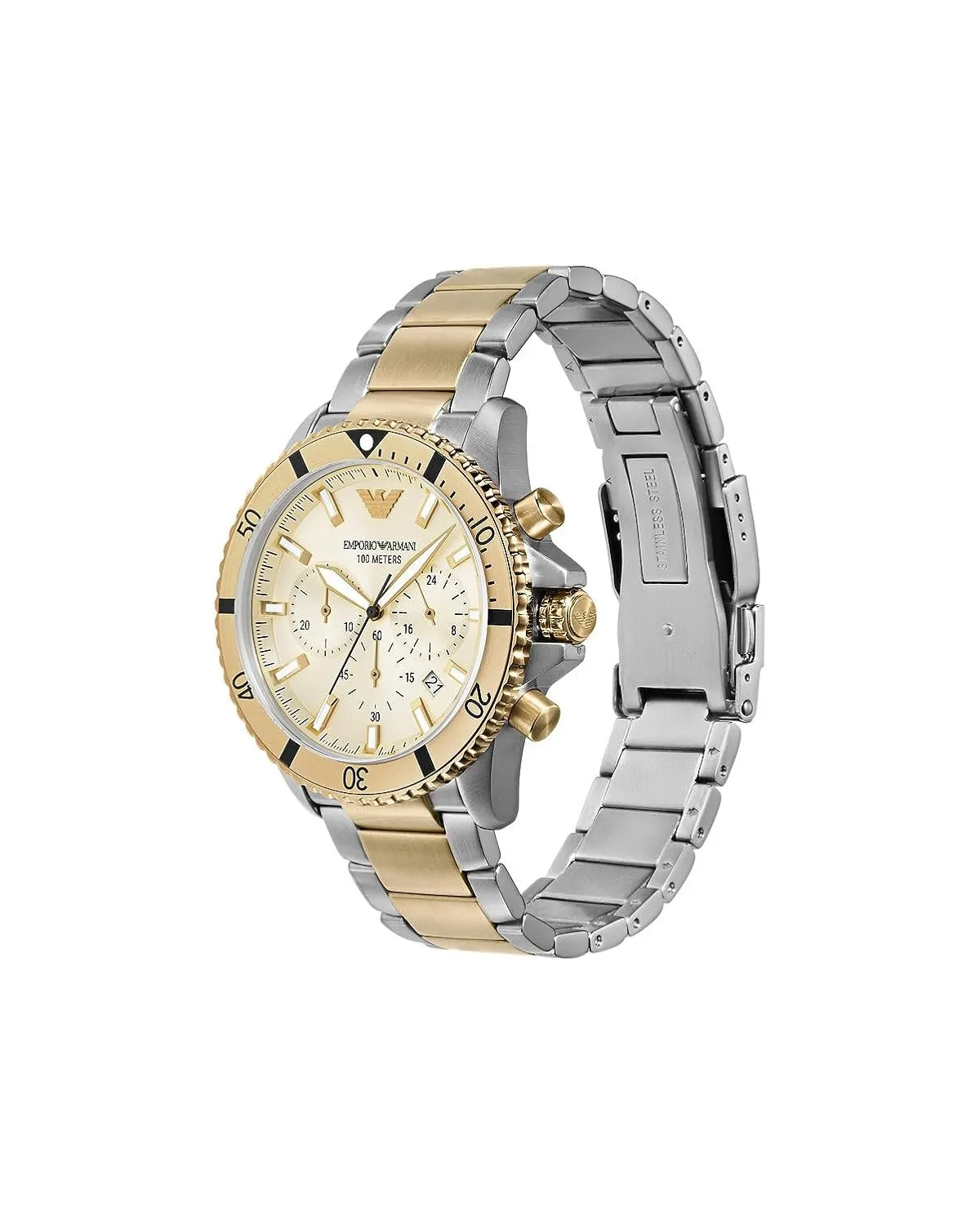 ZEGAREK MĘSKI EMPORIO ARMANI AR11606 Two-Tone Chronograph + BOX