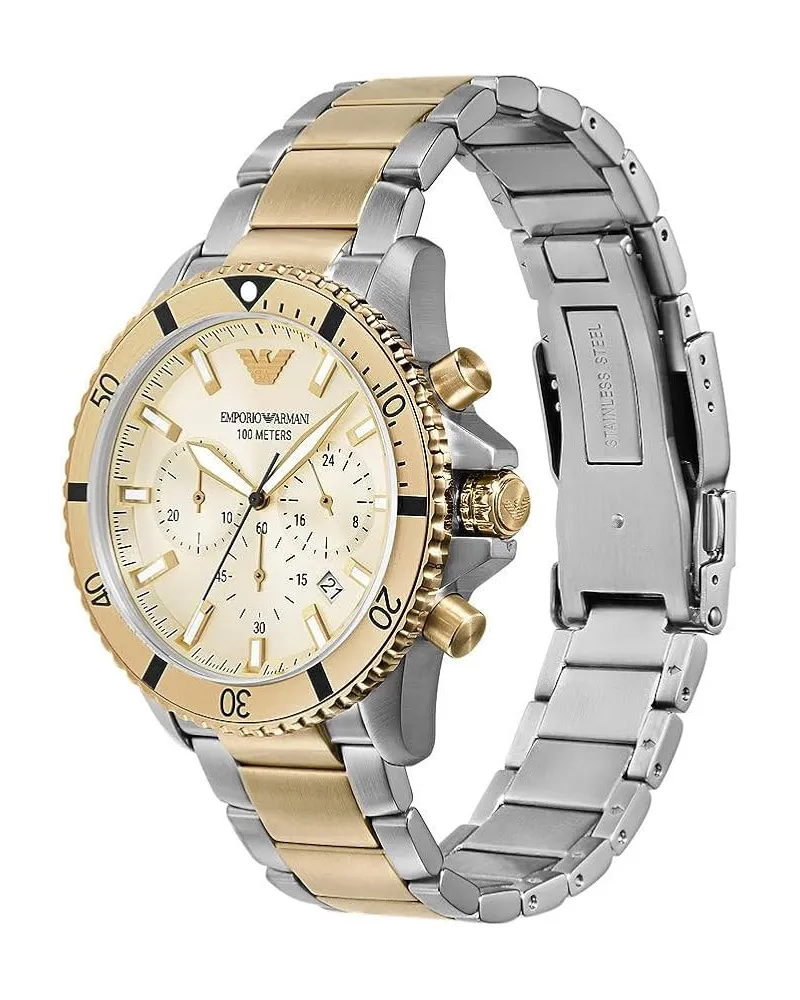 ZEGAREK MĘSKI EMPORIO ARMANI AR11606 Two-Tone Chronograph + BOX