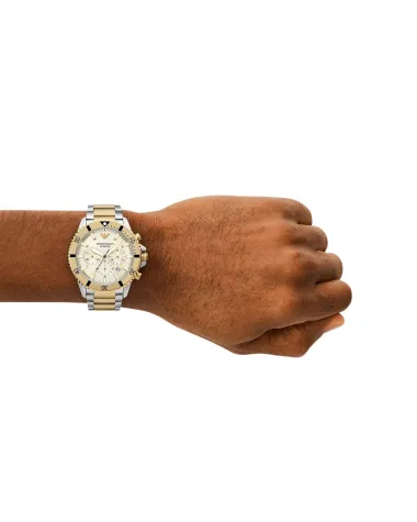 ZEGAREK MĘSKI EMPORIO ARMANI AR11606 Two-Tone Chronograph + BOX