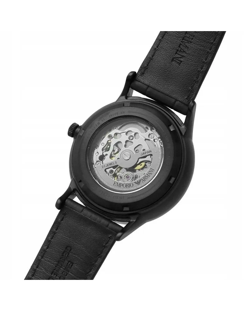 Zegarek męski EMPORIO ARMANI SKELETON AUTOMATIC AR60042 (zi055c)