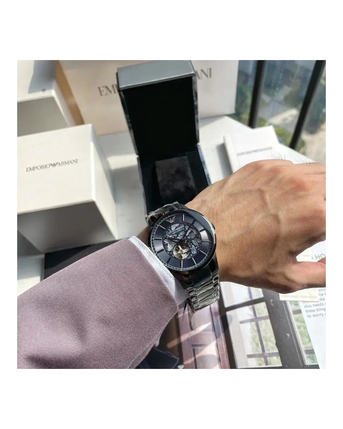 Zegarek męski EMPORIO ARMANI RENATO AUTOMATIC AR60056 (zi058b) Zegarek męski EMPORIO ARMANI RENATO AUTOMATIC AR60056 (zi058b)