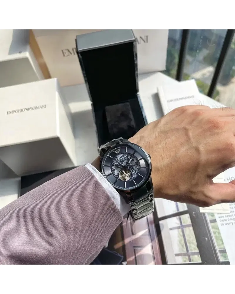 Zegarek męski EMPORIO ARMANI RENATO AUTOMATIC AR60056 (zi058b) Zegarek męski EMPORIO ARMANI RENATO AUTOMATIC AR60056 (zi058b)