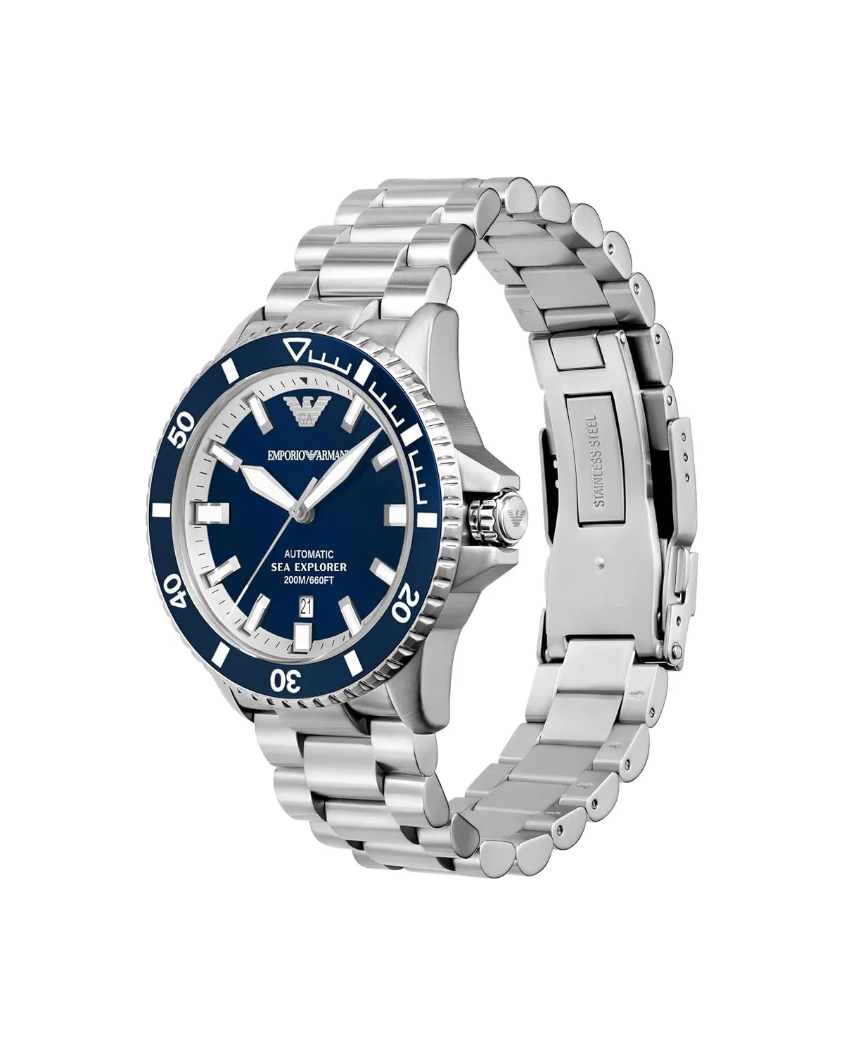 ZEGAREK MĘSKI EMPORIO ARMANI AR60079 Sea Explorer AUTOMATIC (zi110a) + BOX