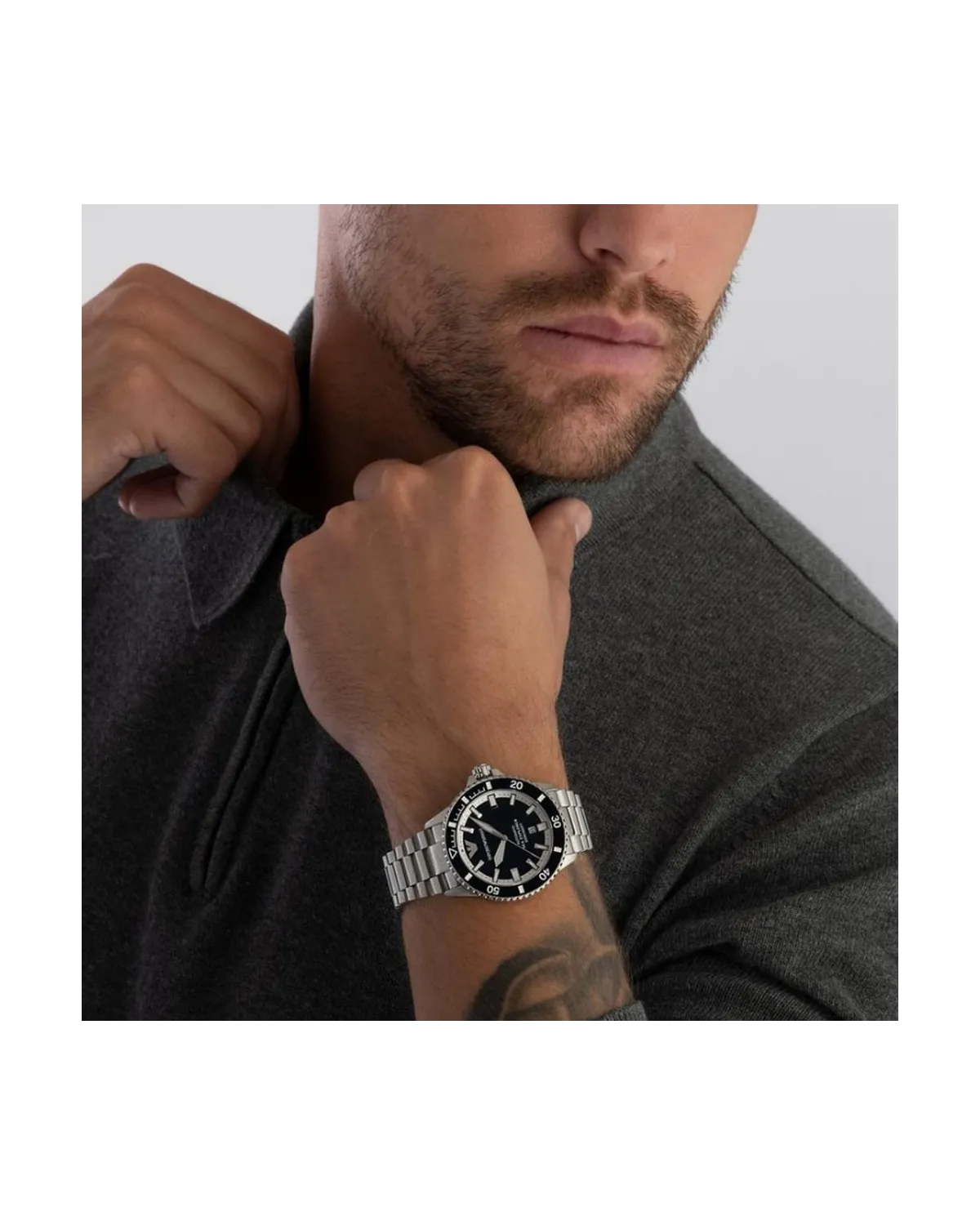 ZEGAREK MĘSKI EMPORIO ARMANI AR60079 Sea Explorer AUTOMATIC (zi110a) + BOX