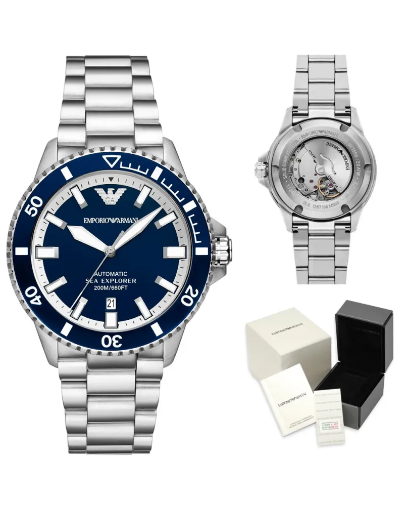 ZEGAREK MĘSKI EMPORIO ARMANI AR60079 Sea Explorer AUTOMATIC (zi110a) + BOX