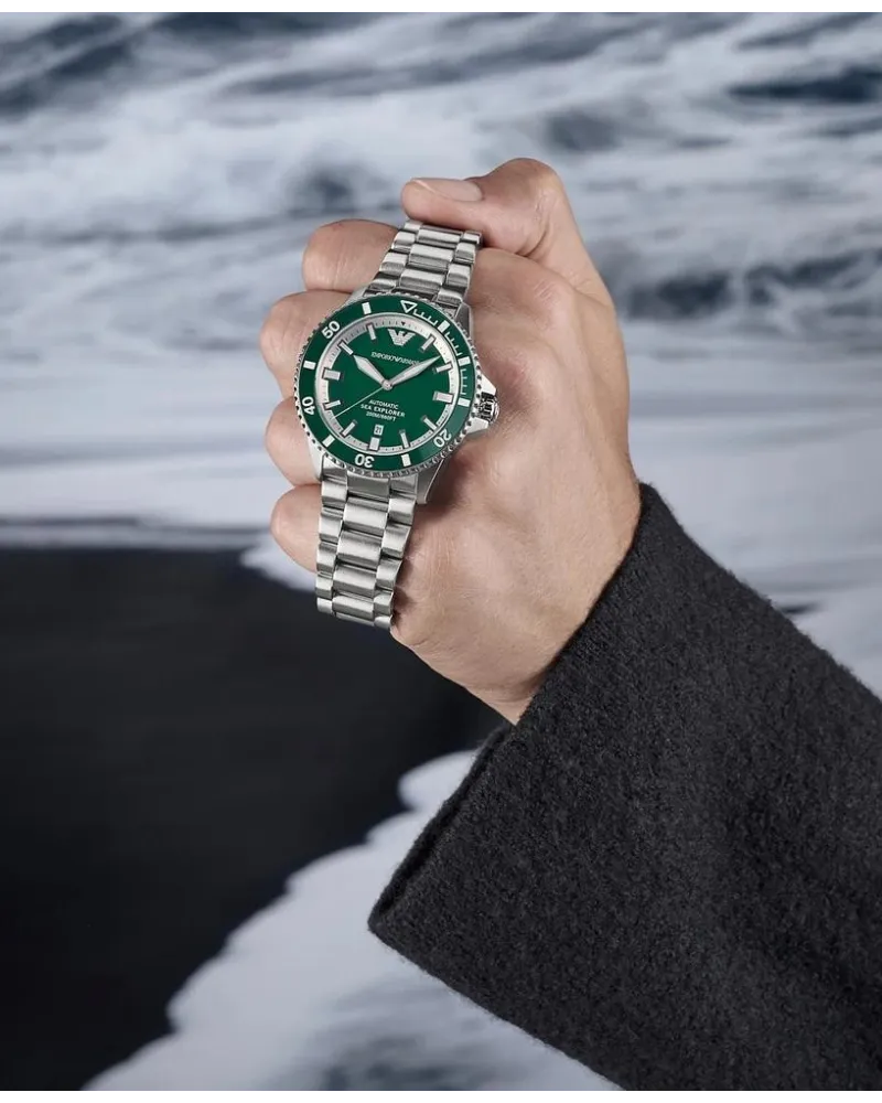ZEGAREK MĘSKI EMPORIO ARMANI AR60080 Sea Explorer AUTOMATIC (zi110b) + BOX