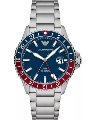 ZEGAREK MĘSKI EMPORIO ARMANI AR11590 - Diver GMT (zi112b)