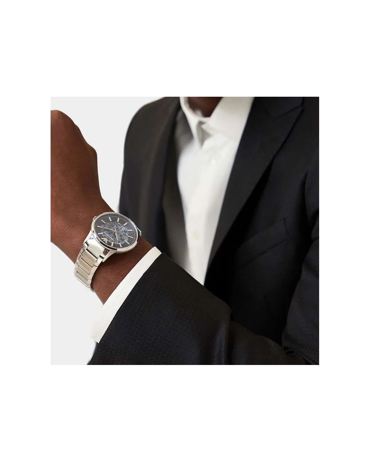 Zegarek męski EMPORIO ARMANI SKELETON AUTOMATIC AR60037 (zi054a)