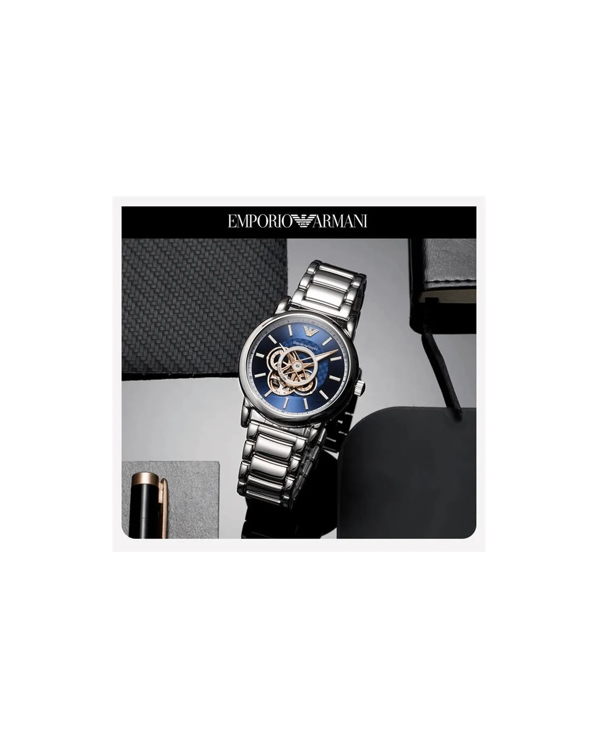 Zegarek męski EMPORIO ARMANI LUIGI Open Heart AUTOMATIC AR60036