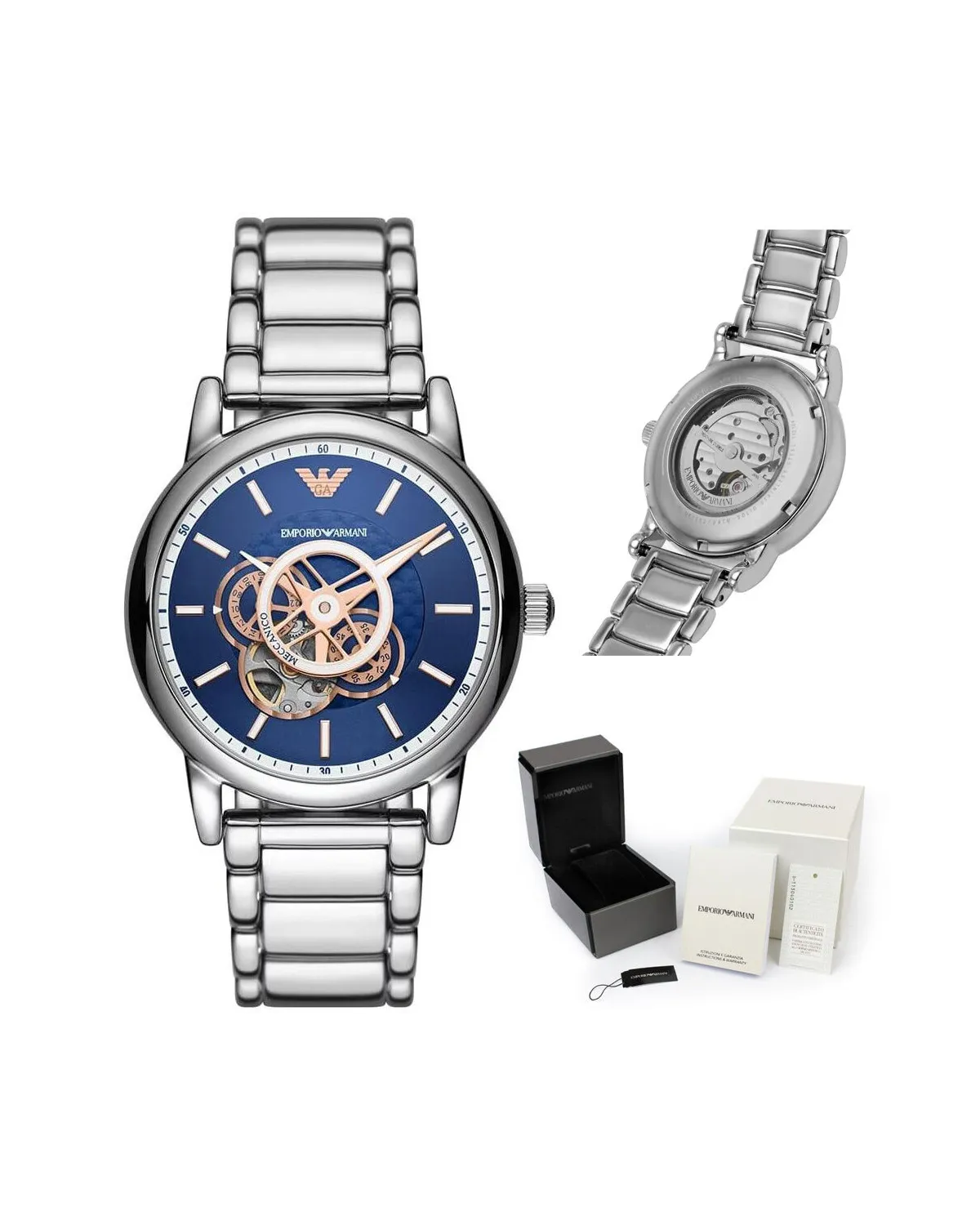 Zegarek męski EMPORIO ARMANI LUIGI Open Heart AUTOMATIC AR60036