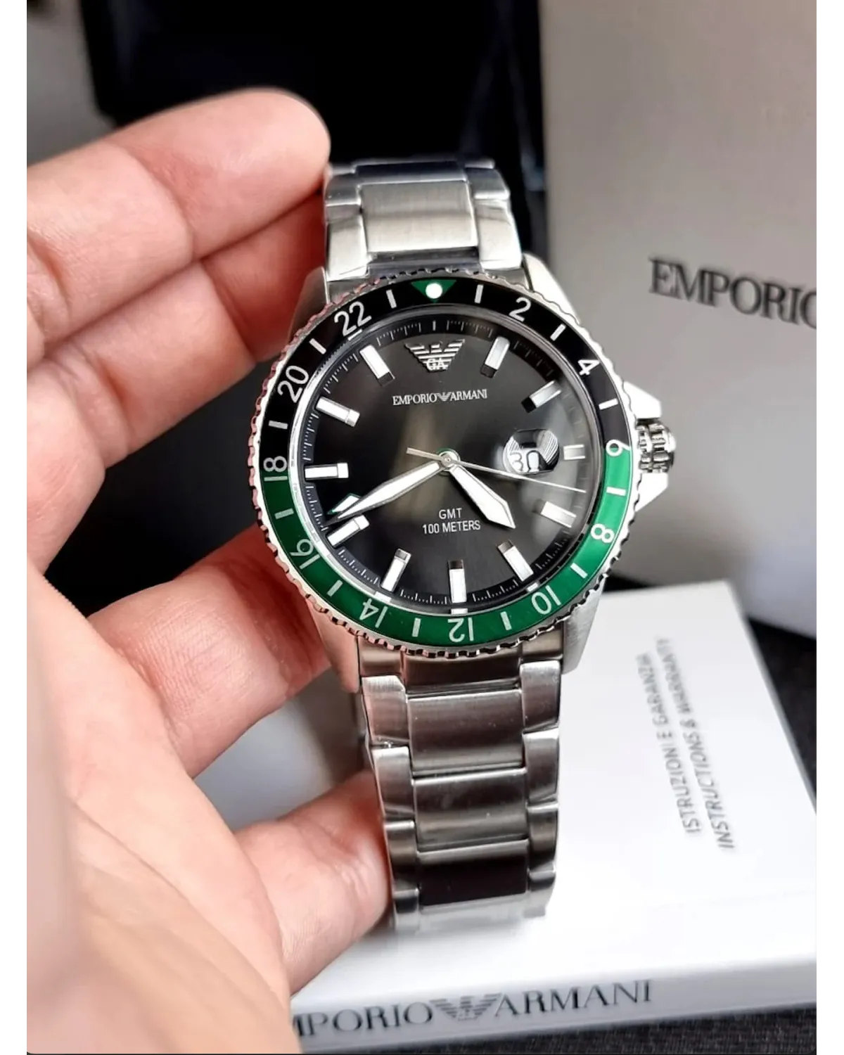 ZEGAREK MĘSKI EMPORIO ARMANI AR11589 - Diver GMT (zi112a)
