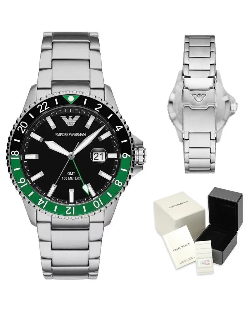 ZEGAREK MĘSKI EMPORIO ARMANI AR11589 - Diver GMT (zi112a)