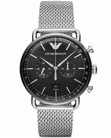 ZEGAREK MĘSKI EMPORIO ARMANI AR11104 - AVIATOR (zi020b) + BOX