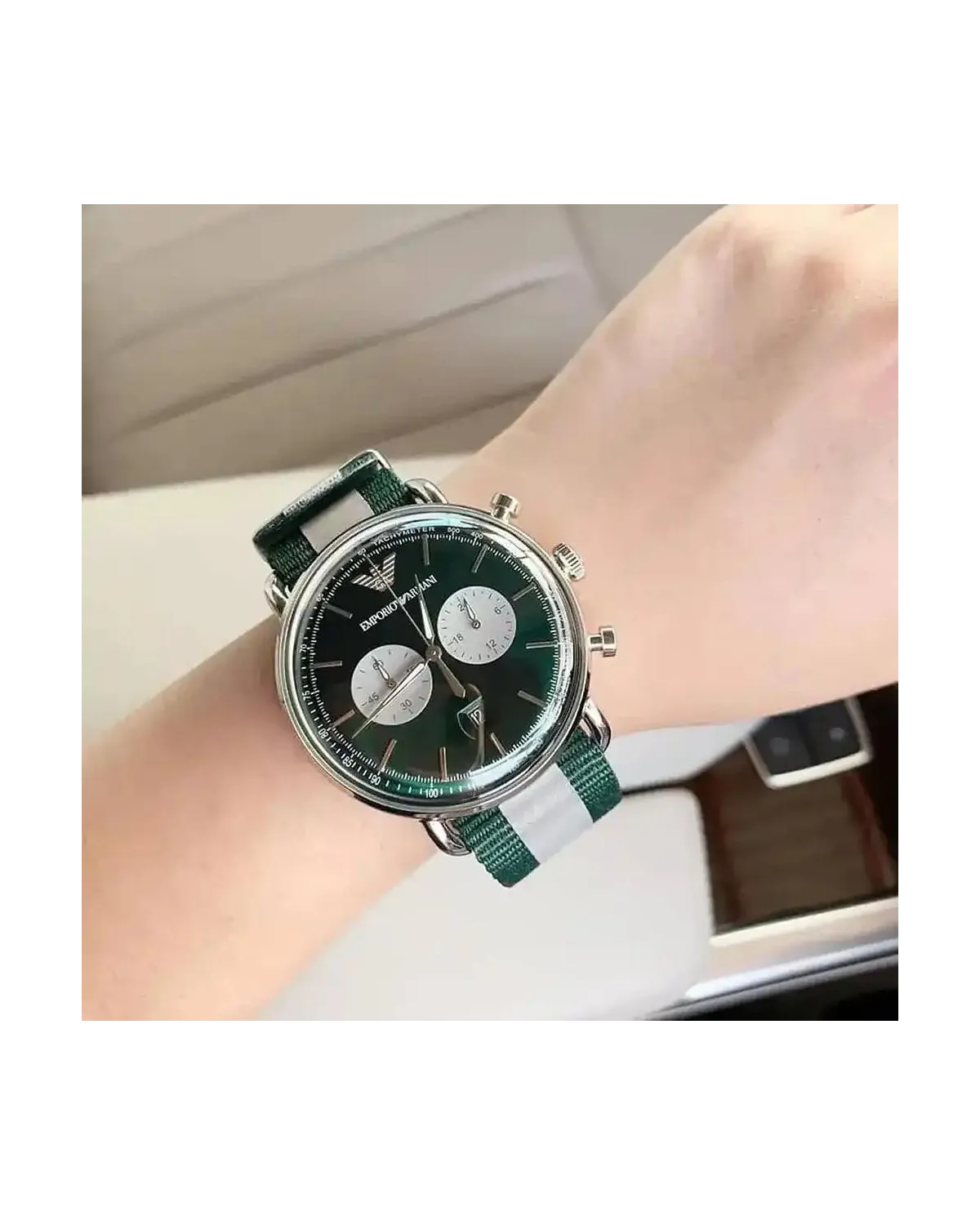 ZEGAREK MĘSKI EMPORIO ARMANI AR11221 - AVIATOR (zi019e)