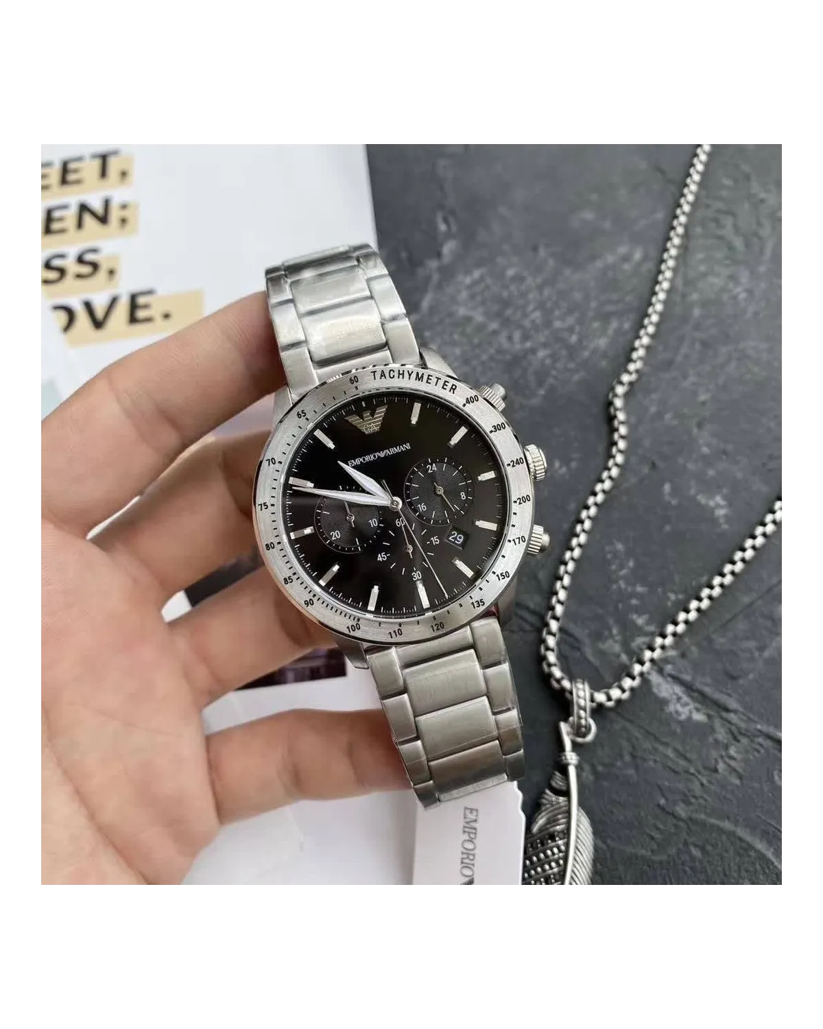 ZEGAREK MĘSKI EMPORIO ARMANI AR11241 - MARIO (zi017c)