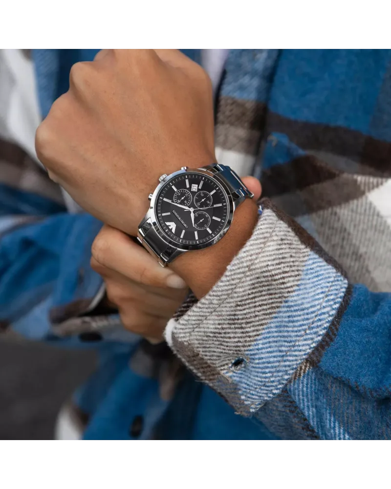 ZEGAREK MĘSKI EMPORIO ARMANI AR2434 - RENATO + BOX